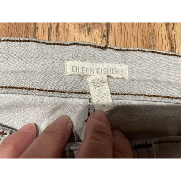 EILEEN FISHER $178 Stonewashed Organic Cotton Sun Bleached Stretch Skinny Jean 6 - Picture 7 of 7
